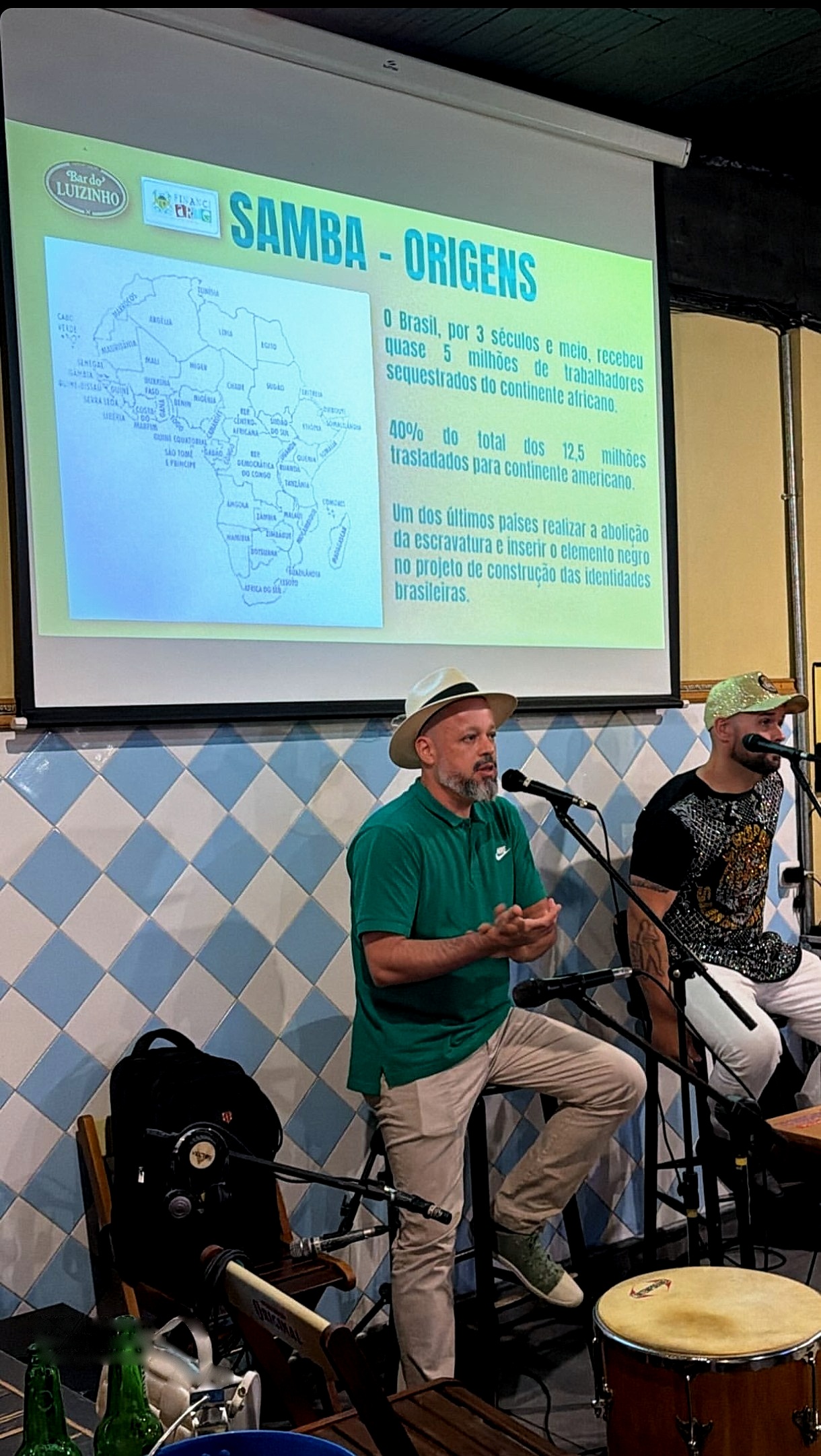 Sarau do Dia do Samba, 02 de dezembro de 2025, no Bar do Luizinho com Mestre Batata.